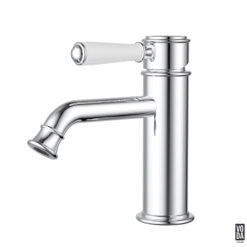 Cambridge Basin mixer with Ceramic Handle Brushed Gold
