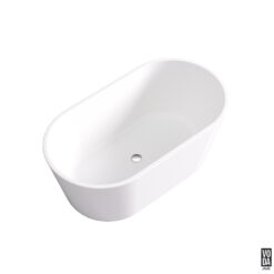 1500mm Agena Acrylic Freestanding Bath Gloss White