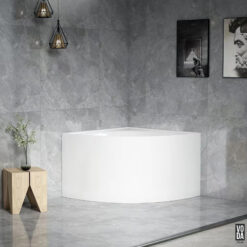 1000mm Bingie Corner Mini Acrylic Skirt Bath